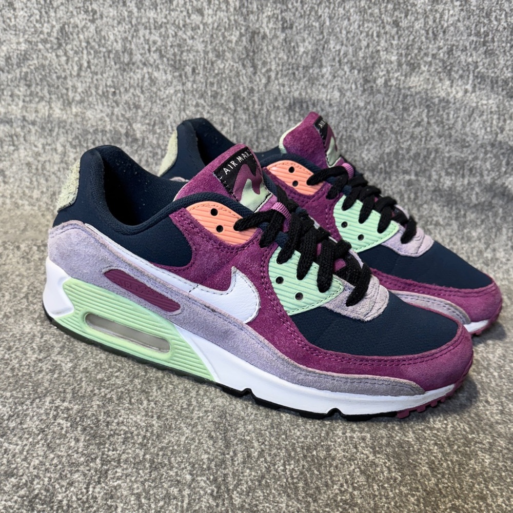 Nike Air Max 90 NRG Light Bordeaux Armory Navy No Box Size 7 Men’s Women’s 8.5